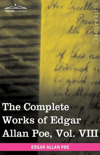 Cover for Edgar Allan Poe · The Complete Works of Edgar Allan Poe, Vol. Viii (In Ten Volumes): Criticisms (Paperback Book) (2009)