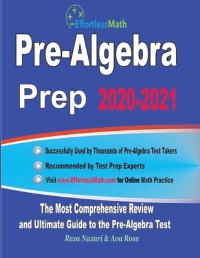 Cover for Ava Ross · Pre-Algebra Prep 2020-2021 (Paperback Book) (2020)
