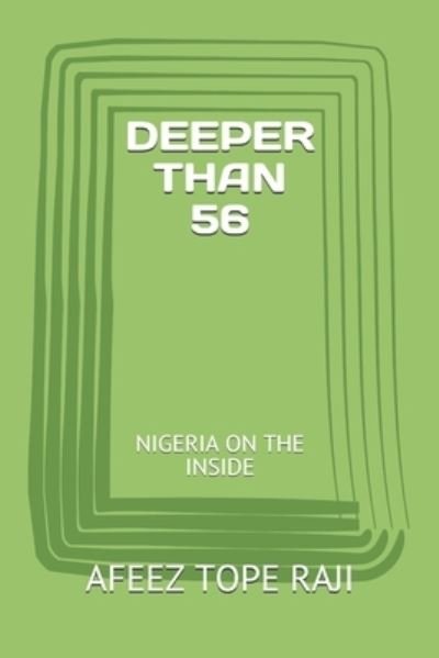 Cover for Afeez Tope Raji · Deeper Than 56 (Taschenbuch) (2019)