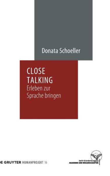 Cover for Schoeller · Close Talking (Book) (2019)