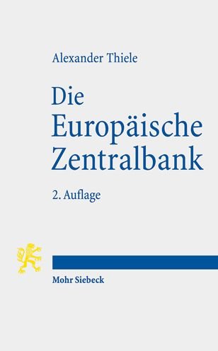 Cover for Alexander Thiele · Die Europaische Zentralbank (Paperback Book) (2021)