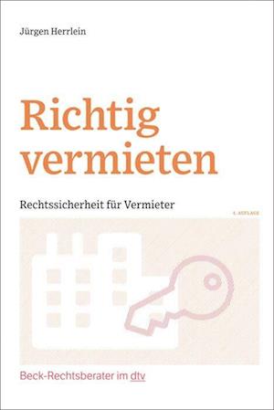 Cover for Jürgen Herrlein · Richtig vermieten (Paperback Book) (2022)