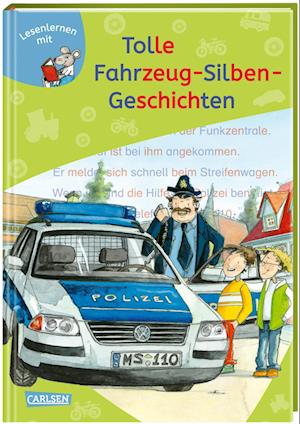 Cover for LESEMAUS zum Lesenlernen Sammelbände: Tolle Fahrzeug-Silben-Geschichten (Bog) (2023)