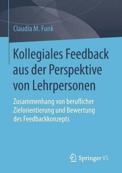 Cover for Funk · Kollegiales Feedback aus der Persp (Book) (2016)