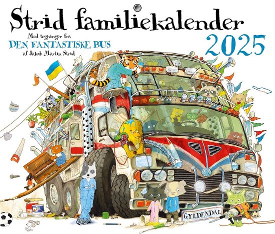 Strid Familiekalender 2025 - Jakob Martin Strid - Bøger - Gyldendal - 9788702416619 - 2. september 2024