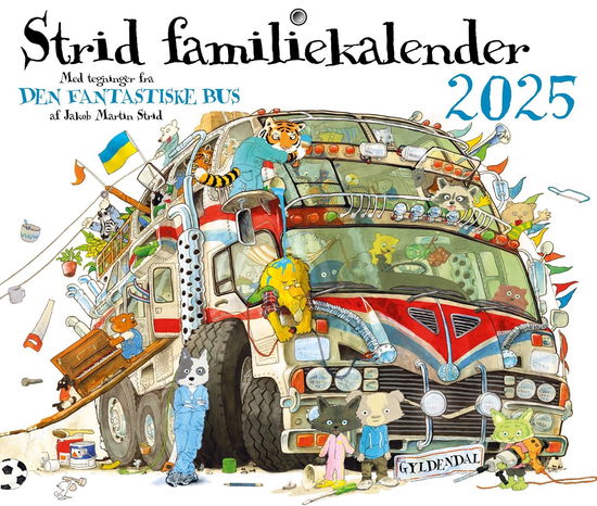 Strid Familiekalender 2025 - Jakob Martin Strid - Bøker - Gyldendal - 9788702416619 - 2. september 2024