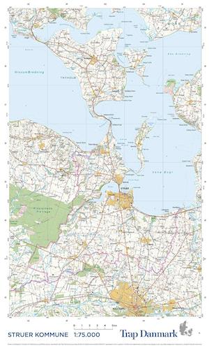 Trap Danmark: Falset kort over Struer Kommune - Trap Danmark - Bøger - Trap Danmark - 9788771812619 - 22. november 2019