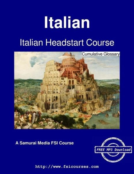 Cover for Defense Language Institute · Italian Headstart Course - Cumulative Glossary (Pocketbok) (2016)