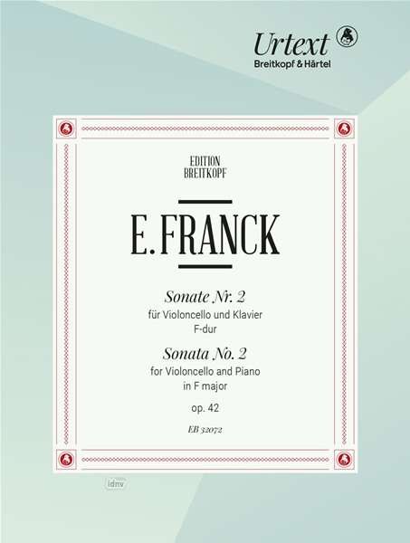 Cover for Franck · Franck:sonate In F FÃ¼r Violoncello Und (Bog)