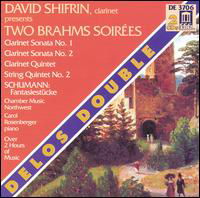 Quintet For Clarinet & St - Brahms / Schumann - Musiikki - DELOS - 0013491370620 - tiistai 2. marraskuuta 1999