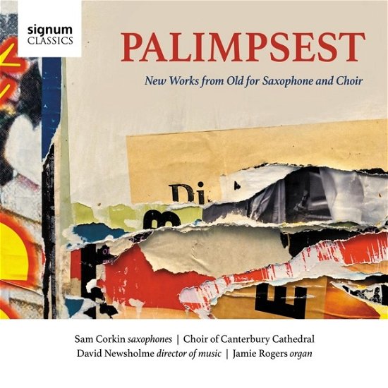 Sam Corkin · Palimpsest New Works from Old for Saxophone and Choir (CD) (2023)