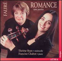 Romance Sans Paroles - G. Faure - Muziek - ATMA CLASSIQUE - 0722056217620 - 29 juni 2010