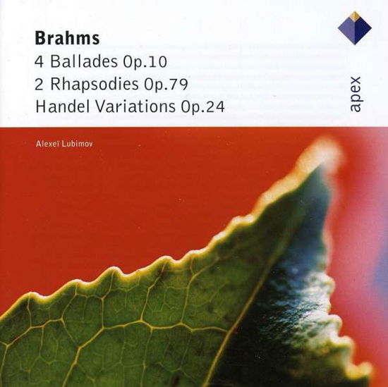 Cover for Lubimov Alexea · Brahms : Ballades - Rhapsodies (CD) (2014)