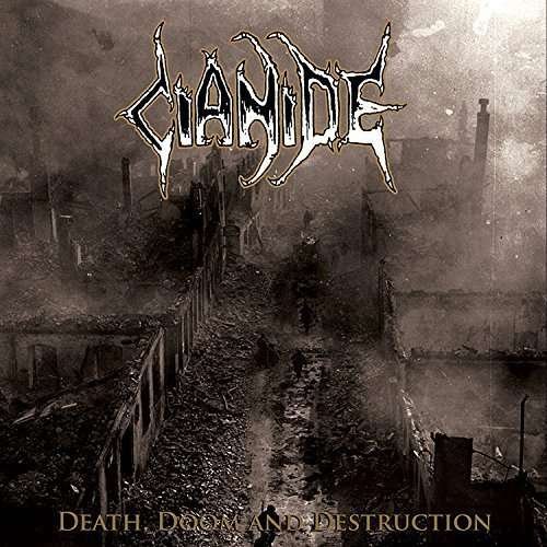 Cover for Cianide · Death Doom Destruction (LP) [Coloured edition] (2015)