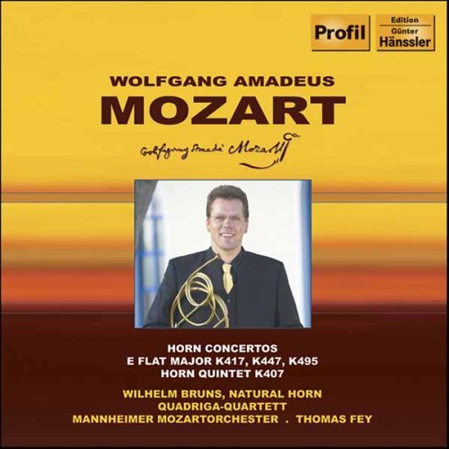 Cover for Mozart / Bruns / Quadriga Quartett / Fey · Horn Concertos (CD) (2006)