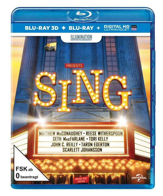 Sing 3D (Blu-ray 3d+blu-ray) - Keine Informationen - Filmes - UNIVERSAL PICTURES - 5053083103620 - 6 de abril de 2017