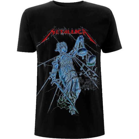 Metallica Unisex T-Shirt: Blue Justice - Metallica - Gadżety -  - 5056187754620 - 