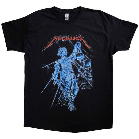 Metallica Unisex T-Shirt: Blue Justice - Metallica - Produtos -  - 5056187754620 - 