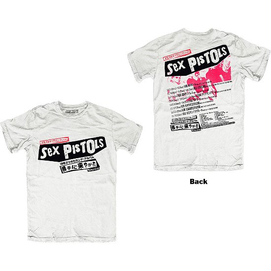 Cover for Sex Pistols - The · The Sex Pistols Unisex T-Shirt: Filthy Lucre Japan (Back Print) (T-shirt) [size S] [White - Unisex edition]