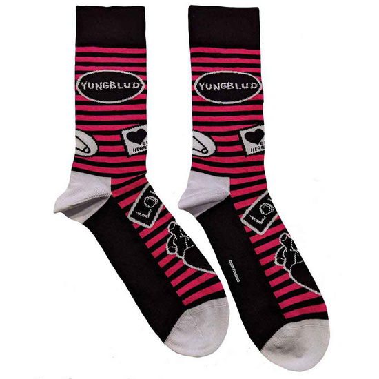 Yungblud Unisex Ankle Socks: Symbols (UK Size 7 - 11) - Yungblud - Marchandise -  - 5056561044620 - 