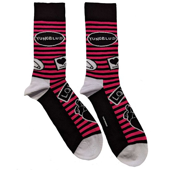 Yungblud Unisex Ankle Socks: Symbols (UK Size 7 - 11) - Yungblud - Merchandise -  - 5056561044620 - 