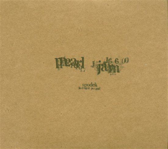 Cover for Pearl Jam · Spodek, Katowice, Poland 16.06.2000 (Live) (CD) (2000)