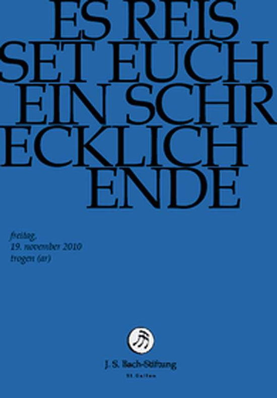 Cover for J.S. Bach-Stiftung / Lutz,Rudolf · Er Reisset Euch Ein Schrecklich (DVD) (2014)