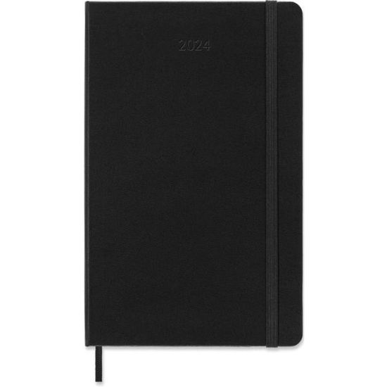 Moleskine 2024 12-Month Weekly Large Hardcover Notebook: Black - Moleskine - Books - Moleskine - 8056598856620 - June 8, 2023