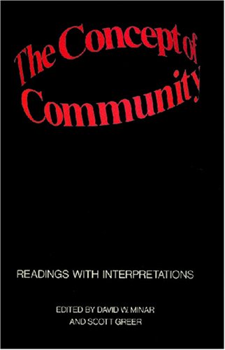 Cover for Scott Greer · The Concept of Community: Readings with Interpretations (Paperback Book) (2007)