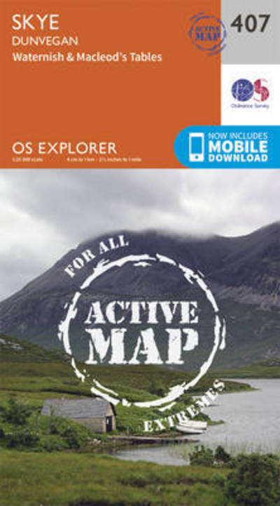 Cover for Ordnance Survey · Skye - Dunvegan - OS Explorer Active Map (Map) [September 2015 edition] (2015)