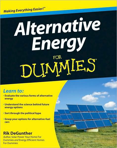 Cover for Rik DeGunther · Alternative Energy For Dummies (Pocketbok) (2009)