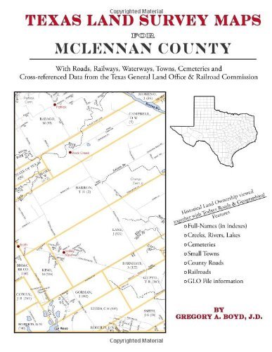 Cover for Gregory a Boyd J.d. · Texas Land Survey Maps for Mclennan County (Taschenbuch) (2010)