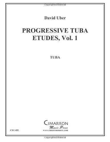Cover for Uber David · Progressive Tuba Etudes, Vol. 1 (Paperback Bog) [Cm 1492 edition] (2013)