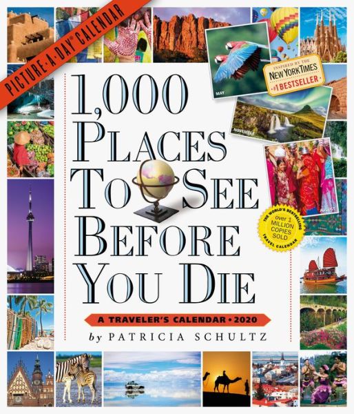 2020 1,000 Places to See Before You Die Picture-A-Day Calendar - Patricia Schultz - Gadżety - Workman Publishing - 9781523506620 - 22 lipca 2019