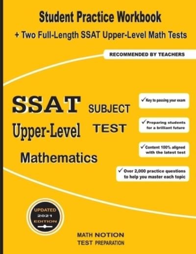 Cover for Michael Smith · SSAT Upper-Level Subject Test Mathematics (Paperback Book) (2021)