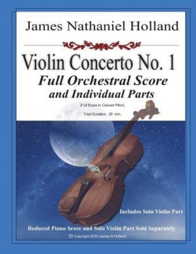 Cover for James Nathaniel Holland · Violin Concerto No. 1 (Paperback Bog) (2018)
