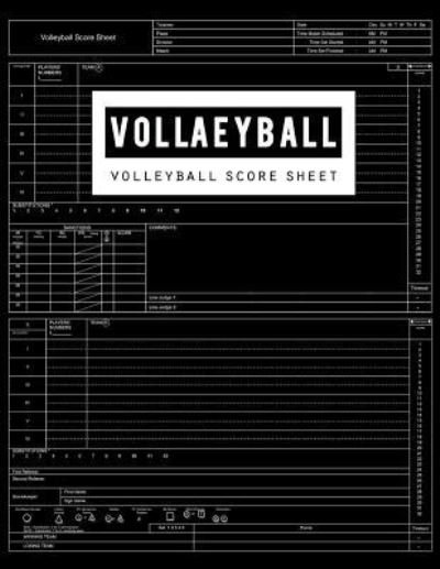 Cover for Bg Publishing · Volleyball Score Sheet (Pocketbok) (2018)