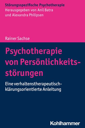 Cover for Sachse · Psychotherapie von Persönlichkei (Book) (2021)