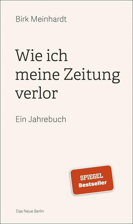 Cover for Meinhardt · Wie ich meine Zeitung verlor (Bog)