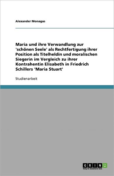 Cover for Monagas · Maria und ihre Verwandlung zur (Book) [German edition] (2008)