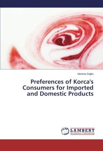 Cover for Norena Dajko · Preferences of Korca's Consumers for Imported and Domestic Products (Paperback Bog) (2013)