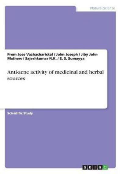 Cover for Vazhacharickal · Anti-acne activity of me (Book) (2017)