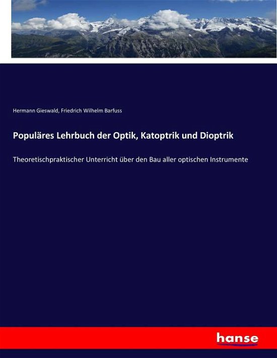 Cover for Gieswald · Populäres Lehrbuch der Optik, (Bok) (2017)