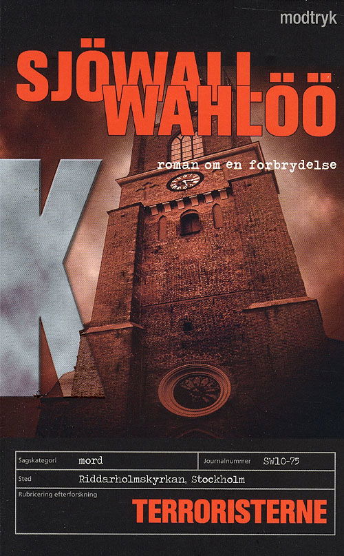 Cover for Sjöwall &amp; Wahlöö · Roman om en forbrydelse: Terroristerne (Paperback Book) [1er édition] [Paperback] (2007)