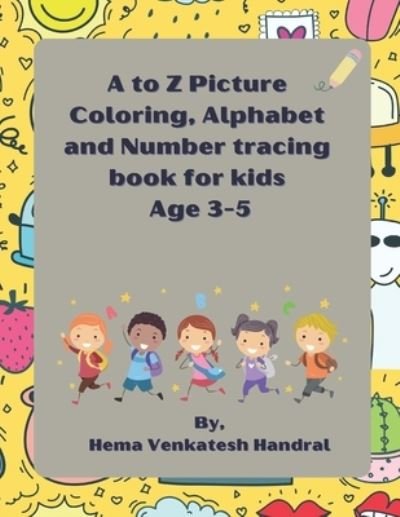 Cover for Hema Handral · To Z Tracing and Picture Coloring Book (Book) (2023)