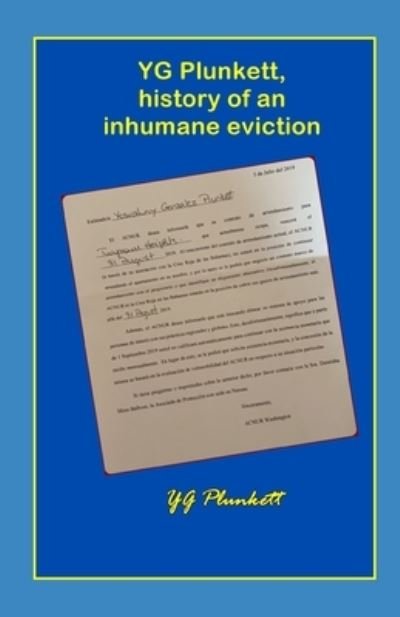 Cover for Yg Plunkett · YG Plunket, history of an inhuman eviction (Paperback Book) (2021)