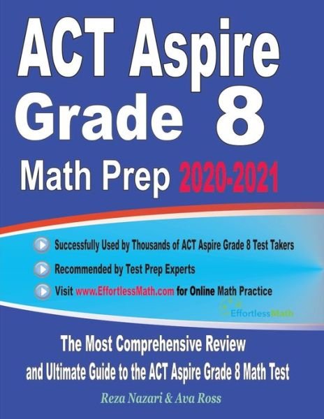 Cover for Ava Ross · ACT Aspire Grade 8 Math Prep 2020-2021 (Paperback Book) (2020)