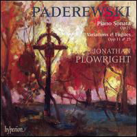 Paderewski Piano Sonata  Var - Jonathan Plowright - Musik - HYPERION - 0034571175621 - 18. September 2007