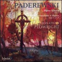 Paderewski Piano Sonata  Var - Jonathan Plowright - Musikk - HYPERION - 0034571175621 - 18. september 2007