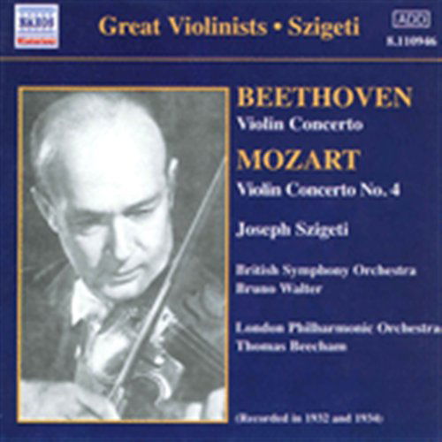 Violinkonzerte - Beecham, Thomas / British Symphony Orchestra / London Philharmonic Orchestra / Szigeti, Joseph / Walter, Bruno - Música - Naxos Historical - 0636943194621 - 2002